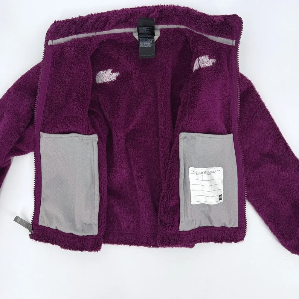 The North Face Girl's Osito Fleece Full Zip Jacket XXS 5 Purple